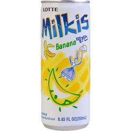 Milkis Soft Drink Banana Can 250 ML LOTTE