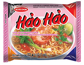 ACECOOK HH Instant Noodle Hot Sour and Shrimp 74 GR