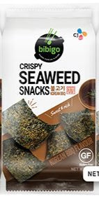 Seaweed Snack Crispy BBQ 5 G BIBIGO
