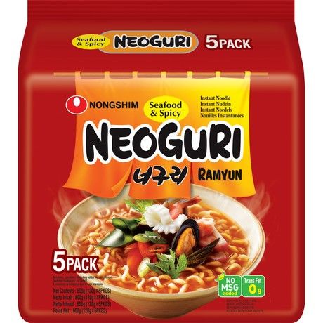 NONGSHIM Instant Noodle Neoguri Hot 120 GR X 5 PACKS