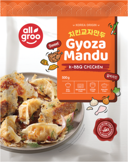 ALLGROO South Korea Dumpling with Chicken, Korean BBQ 25 x 20 g / pcs.  500 g