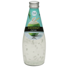 GLASS BOTTLE COCONUT WATER 50% WITH PULP