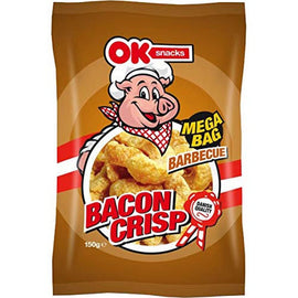 OK SNACKS Bacon Crisp BBQ  150 GR