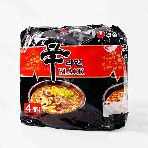 Instant Noodles Shin Ramyun Black 4-Pack  X 130 GR NONGSHIM