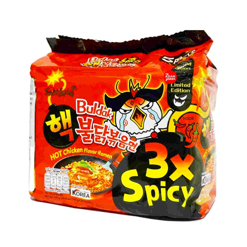 Samyang 3X Spicy Extremely Hot Chicken 140G x 5 Packs