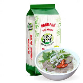 DOUBLE PANDA Rice Noodles/banh pho 5mm 400g VN