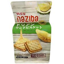 CN Naziba Sandwich Biscuit Durian Flavor 218g
