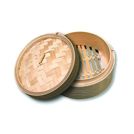 Bamboo Steamer (set)10inch(25,4cm)