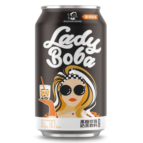 Lady Boba Bubble Milk Tēja brūnais cukurs 315ml