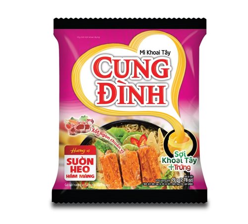 Cung Dinh Sparerib Bamboo Shoots Flavour Noodles/ Suon Heo Ham Mang 80 Gr