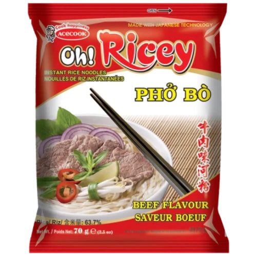 ACECOOK HH OR Instant Rice Noodle Beef 70 GR